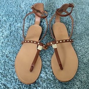 Zara flat open toe sandals